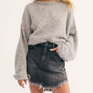 FREE PEOPLE Bailey Denim Mini Skirt